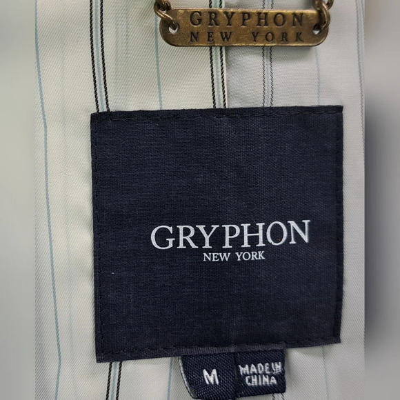 Gryphon New York Beaded Pea Coat Winter Jacket Military Wool Cashmere sz Medium - Picture 11 of 15